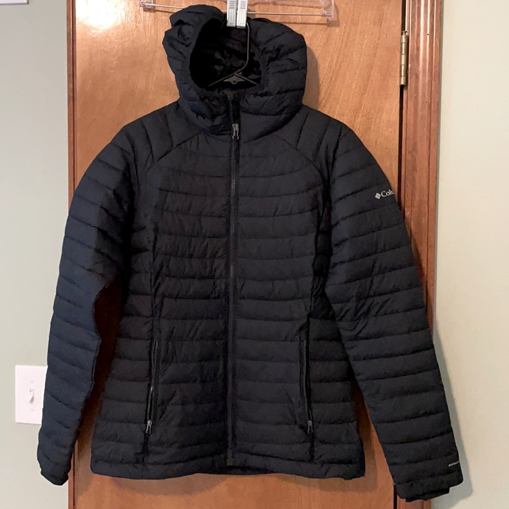 Columbia White Out II hooded Omni-heat coat, size small